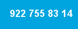 922 755 83 14 922 755 83 14